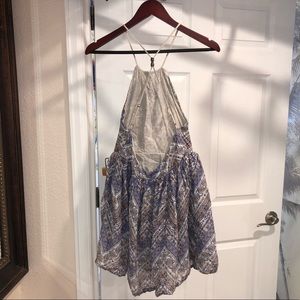 UO backless halter boho dress